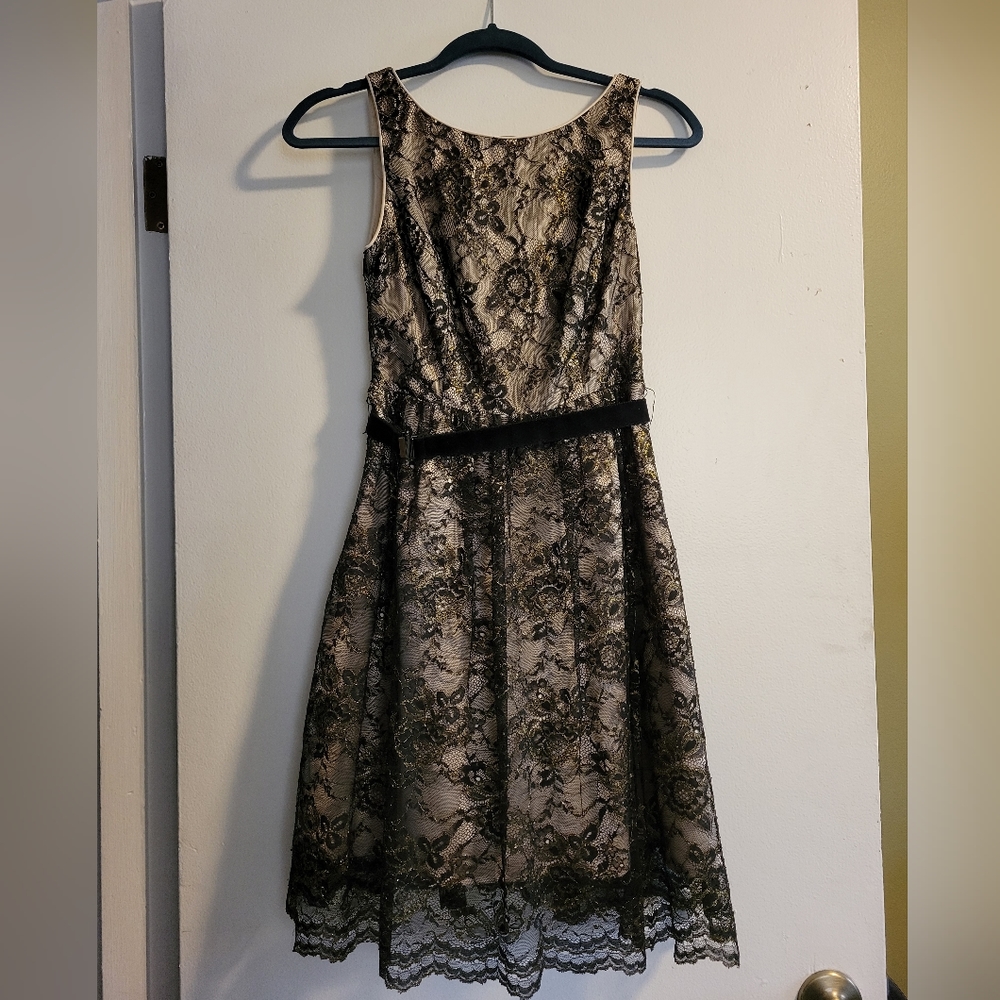 Jessica Simpson Formal Dress in Black/Nude